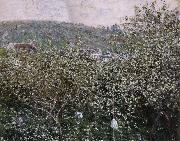 Claude Monet Vetheuil,Les Pruniers en Fleurs Spain oil painting artist